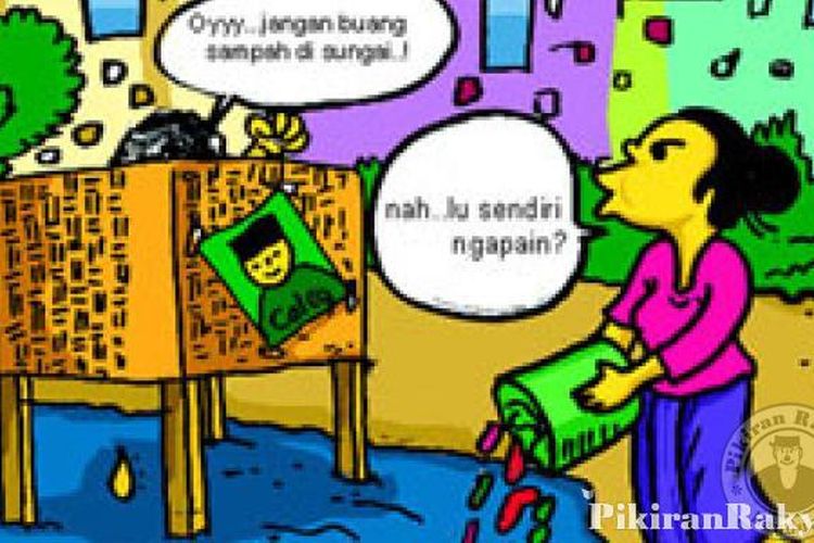 Detail Gambar Orang Membuang Sampah Kartun Nomer 46
