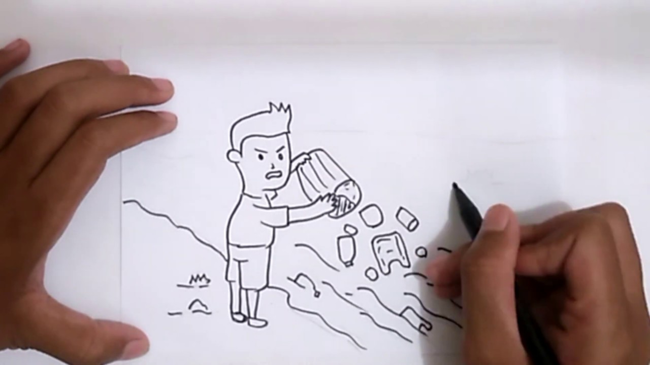Detail Gambar Orang Membuang Sampah Kartun Nomer 50