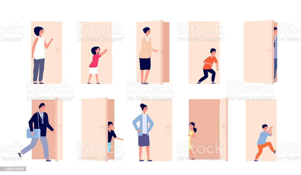 Detail Gambar Orang Membuka Pintu Nomer 5