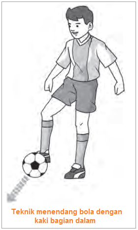Detail Gambar Orang Menendang Bola Dengan Kaki Bagian Dalam Nomer 5