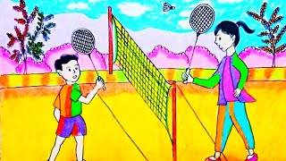 Detail Gambar Orang Sedang Bermain Badminton Nomer 9