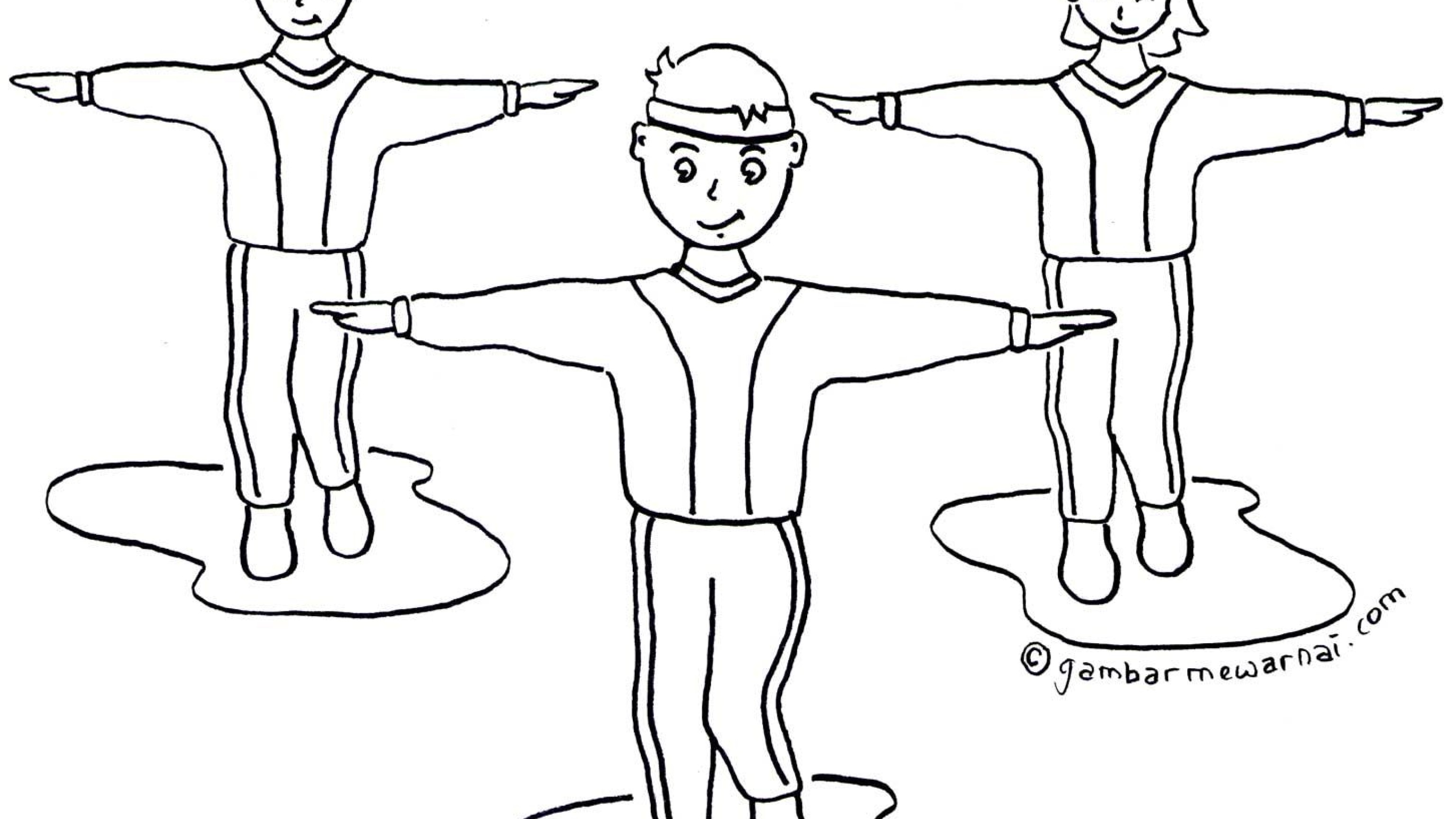 Detail Gambar Orang Senam Kartun Nomer 29
