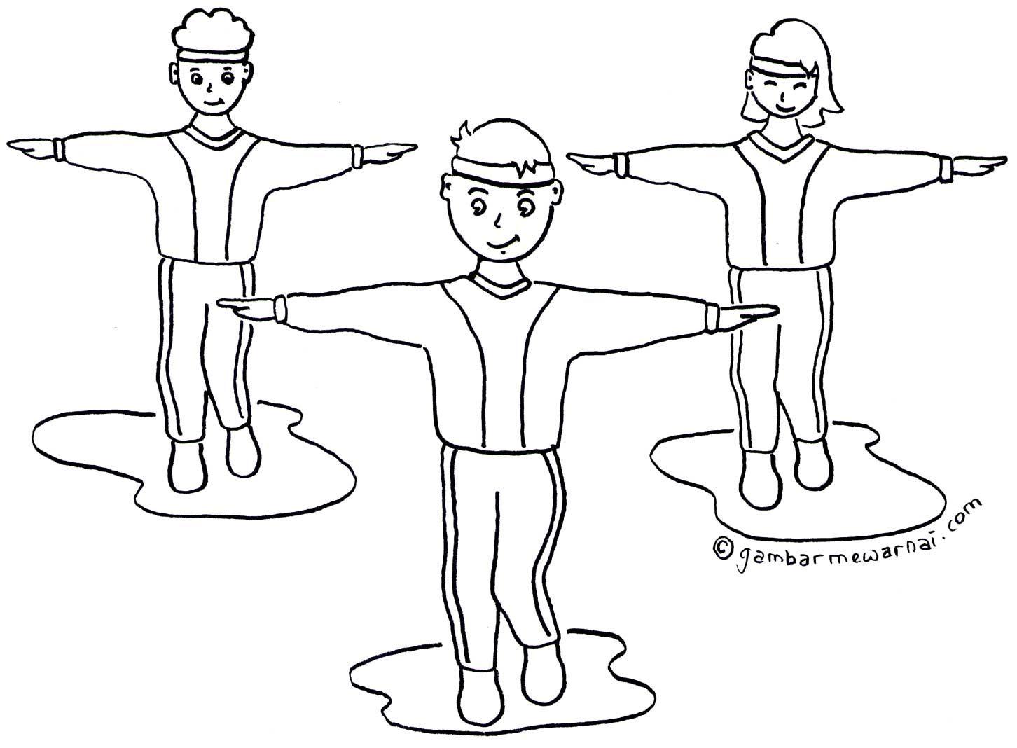 Detail Gambar Orang Senam Kartun Nomer 41
