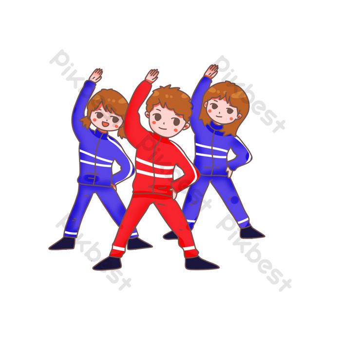 Detail Gambar Orang Senam Kartun Nomer 5