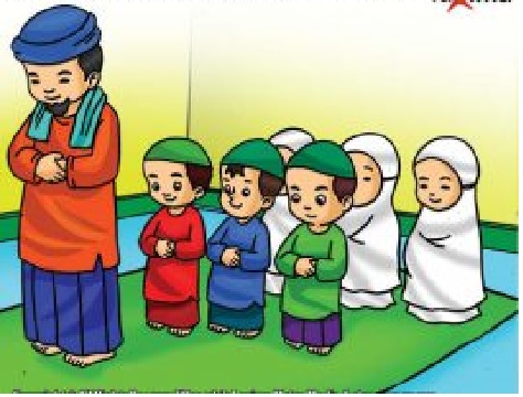 Detail Gambar Orang Sholat Berjamaah Kartun Nomer 12