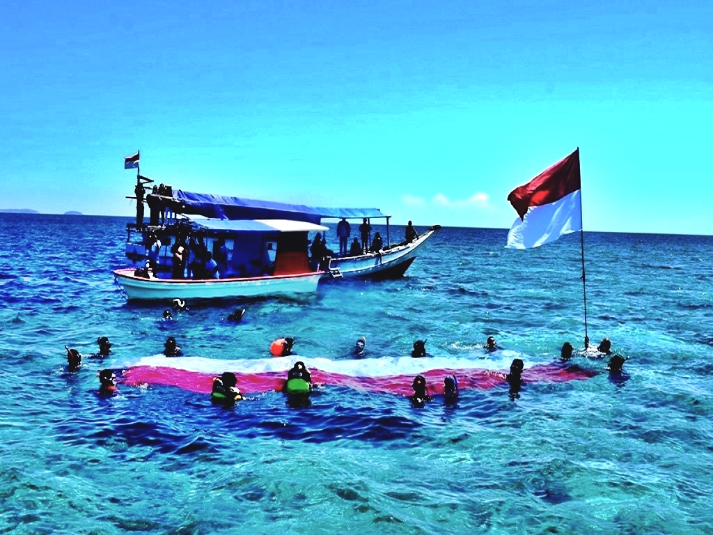 Detail Gambar Org Berdiri Diatas Gunung Memegang Bendera Merah Putih Nomer 39