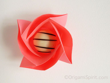 Detail Gambar Origami Bunga Mawar Nomer 30