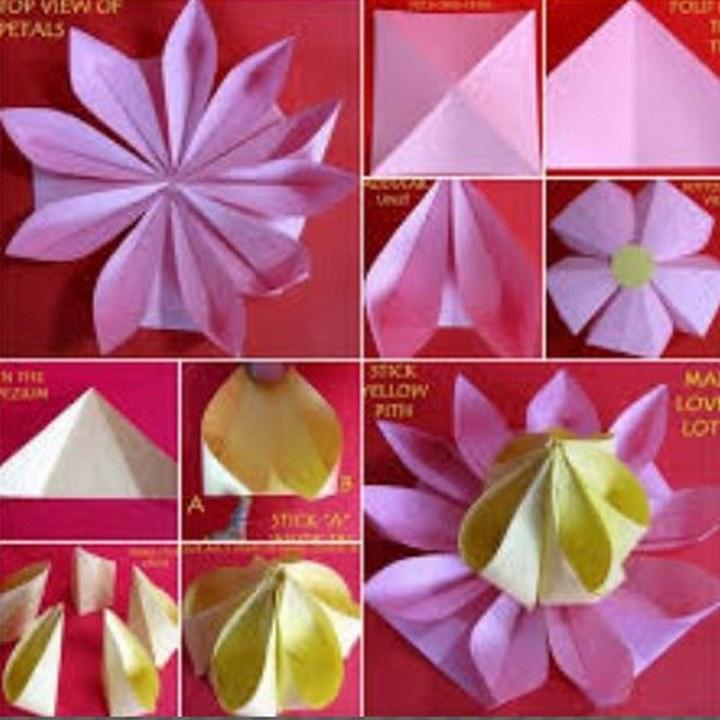 Detail Gambar Origami Bunga Teratai Nomer 29