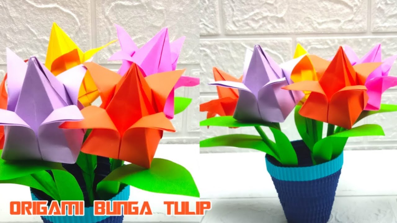 Detail Gambar Origami Bunga Tulip Nomer 22