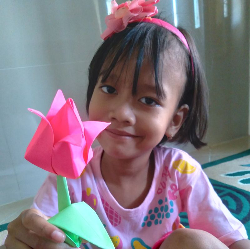 Download Gambar Origami Bunga Tulip Nomer 34