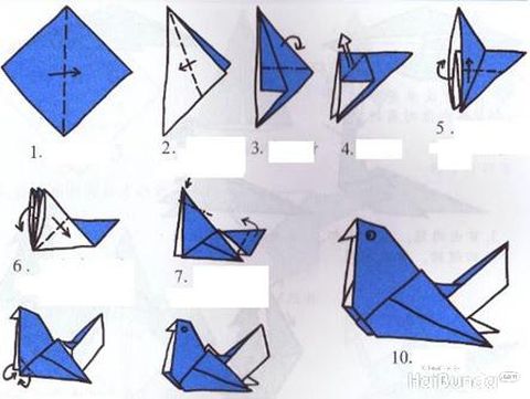 Detail Gambar Origami Burung Nomer 5