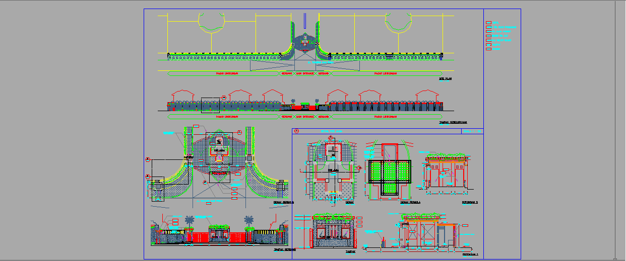 Detail Gambar Pagar Dwg Nomer 15