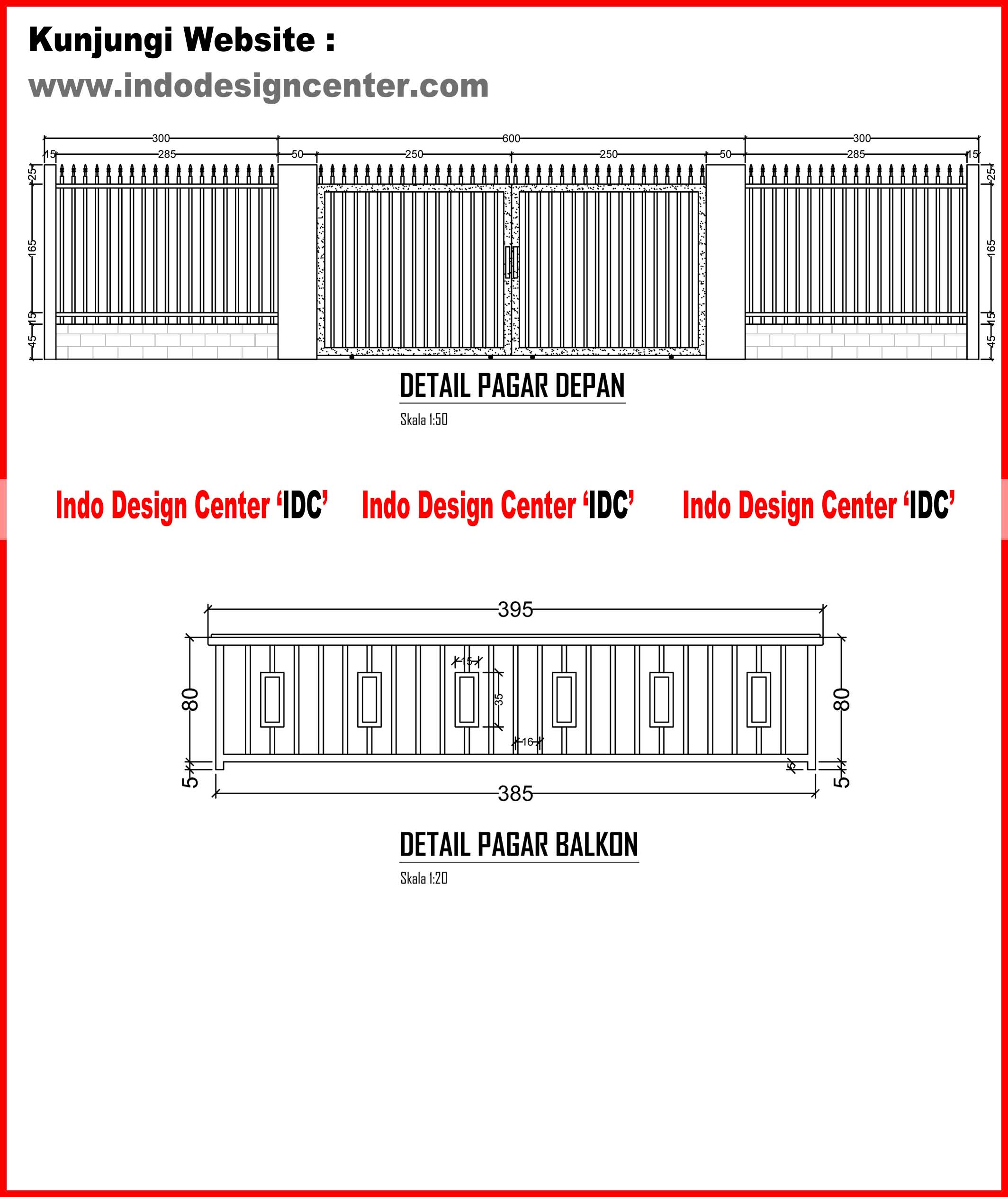 Detail Gambar Pagar Dwg Nomer 19