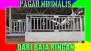 Detail Gambar Pagar Minimalis Baja Ringan Nomer 56