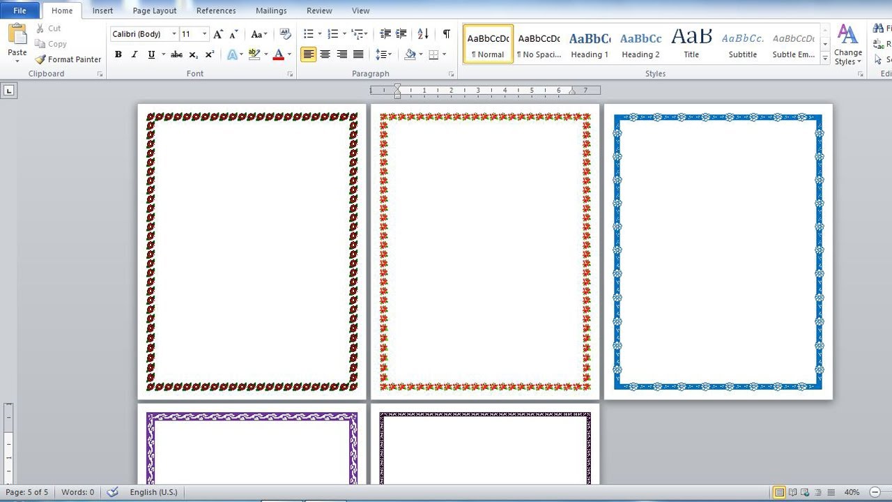 Detail Gambar Page Border Nomer 10