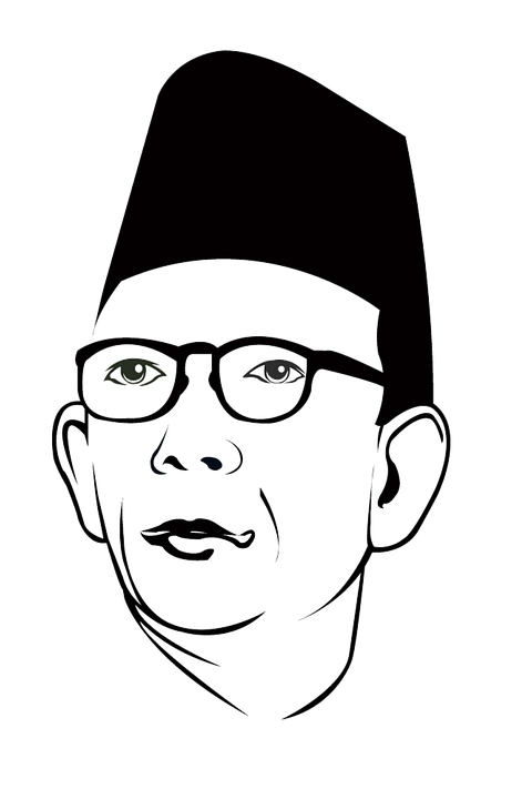 Gambar Pahlawan Hitam Putih - KibrisPDR