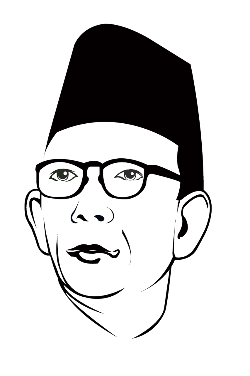 Detail Gambar Pahlawan Hitam Putih Nomer 10