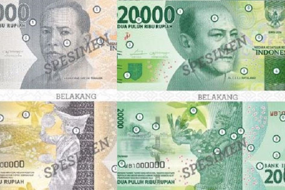 Detail Gambar Pahlawan Pecahan 20000 Rupiah Nomer 45