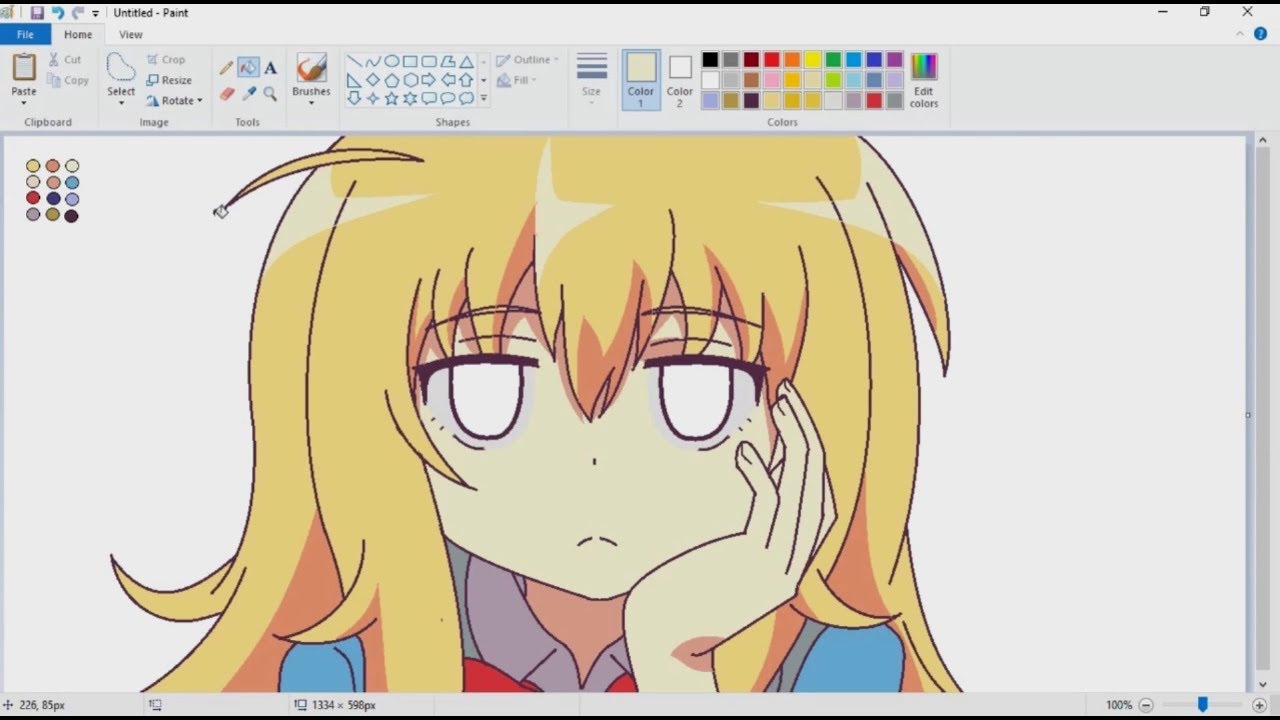 Gambar Paint Kartun Karakter Anime - KibrisPDR