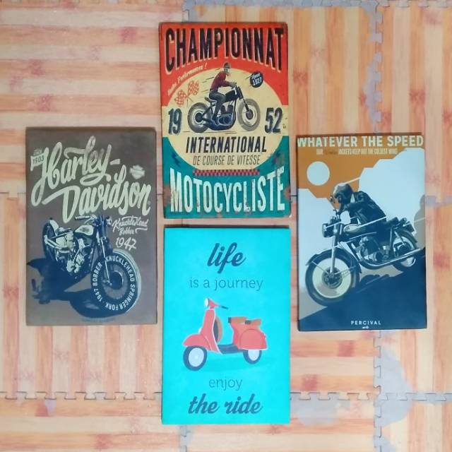 Detail Gambar Pajangan Dinding Motor Vintage Nomer 19