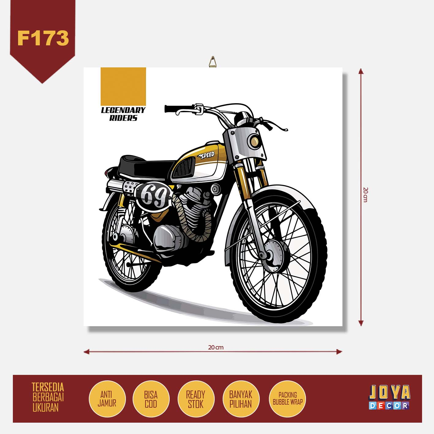 Detail Gambar Pajangan Dinding Motor Vintage Nomer 29