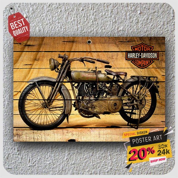 Detail Gambar Pajangan Dinding Motor Vintage Nomer 35