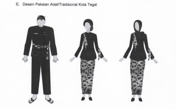 Detail Gambar Pakaan Adat Nasional Provinsi Jawa Hitam Putih Lengkap Nomer 4