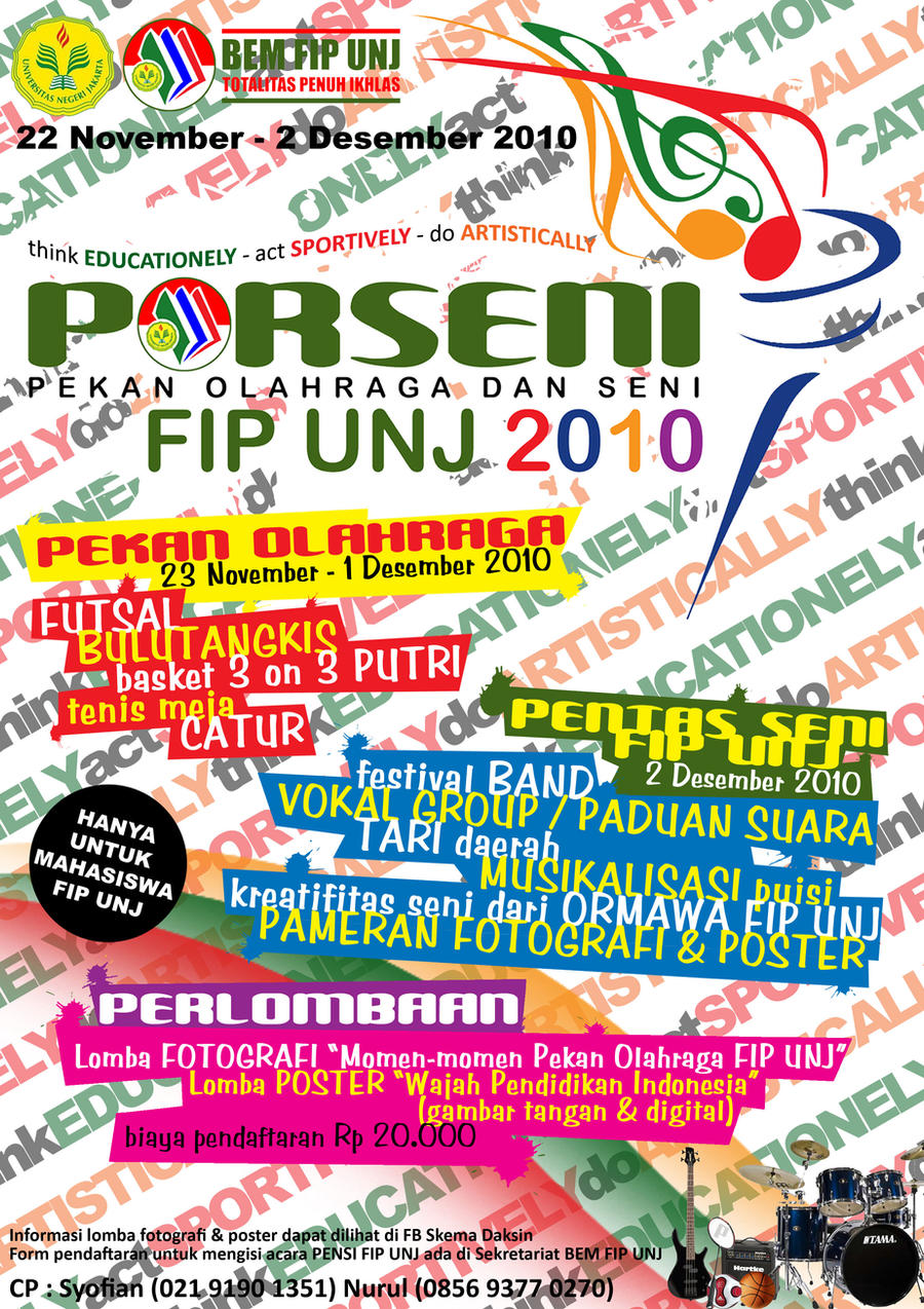 Gambar Pamflet Porseni - KibrisPDR