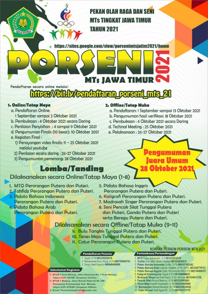 Detail Gambar Pamflet Porseni Nomer 11