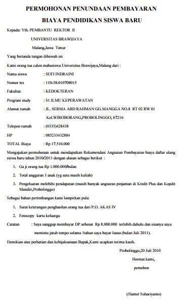 Detail Contoh Surat Pernyataan Pembayaran Spp Nomer 45