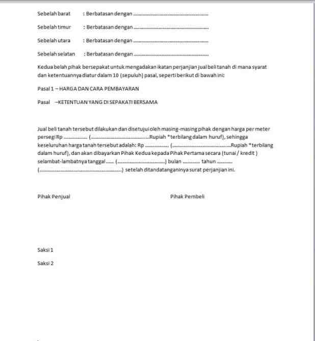 Detail Contoh Surat Pernyataan Pembelian Tanah Nomer 58