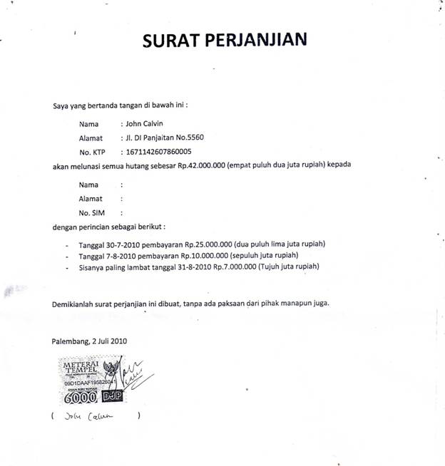 Detail Contoh Surat Pernyataan Penipuan Nomer 55