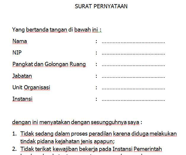 Detail Contoh Surat Pernyataan Pensiun Nomer 5