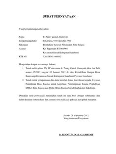Detail Contoh Surat Pernyataan Penyerahan Tanah Wakaf Nomer 17