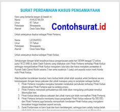 Detail Contoh Surat Pernyataan Perdamaian Nomer 48