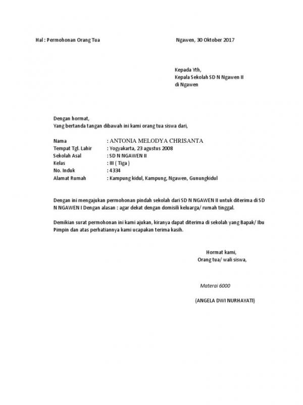 Detail Contoh Surat Pernyataan Permohonan Nomer 10