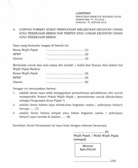 Detail Contoh Surat Pernyataan Perubahan Data Nomer 26