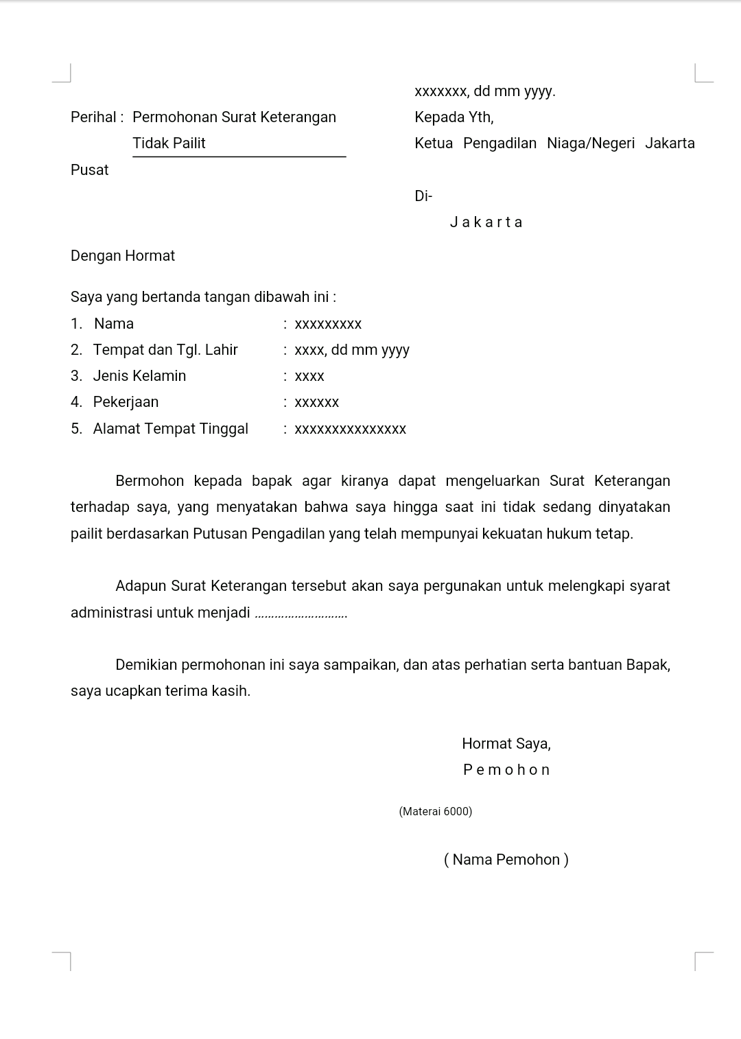 Detail Contoh Surat Pernyataan Perusahaan Dalam Negeri Nomer 28