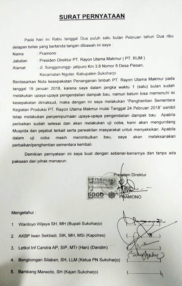 Detail Contoh Surat Pernyataan Perusahaan Tidak Beroperasi Nomer 12