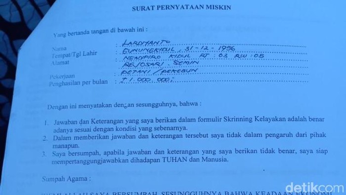 Detail Contoh Surat Pernyataan Sehat Bermaterai Nomer 30