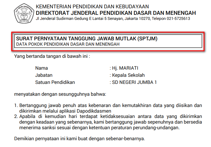 Detail Contoh Surat Pernyataan Tanggung Jawab Mutlak Nomer 47