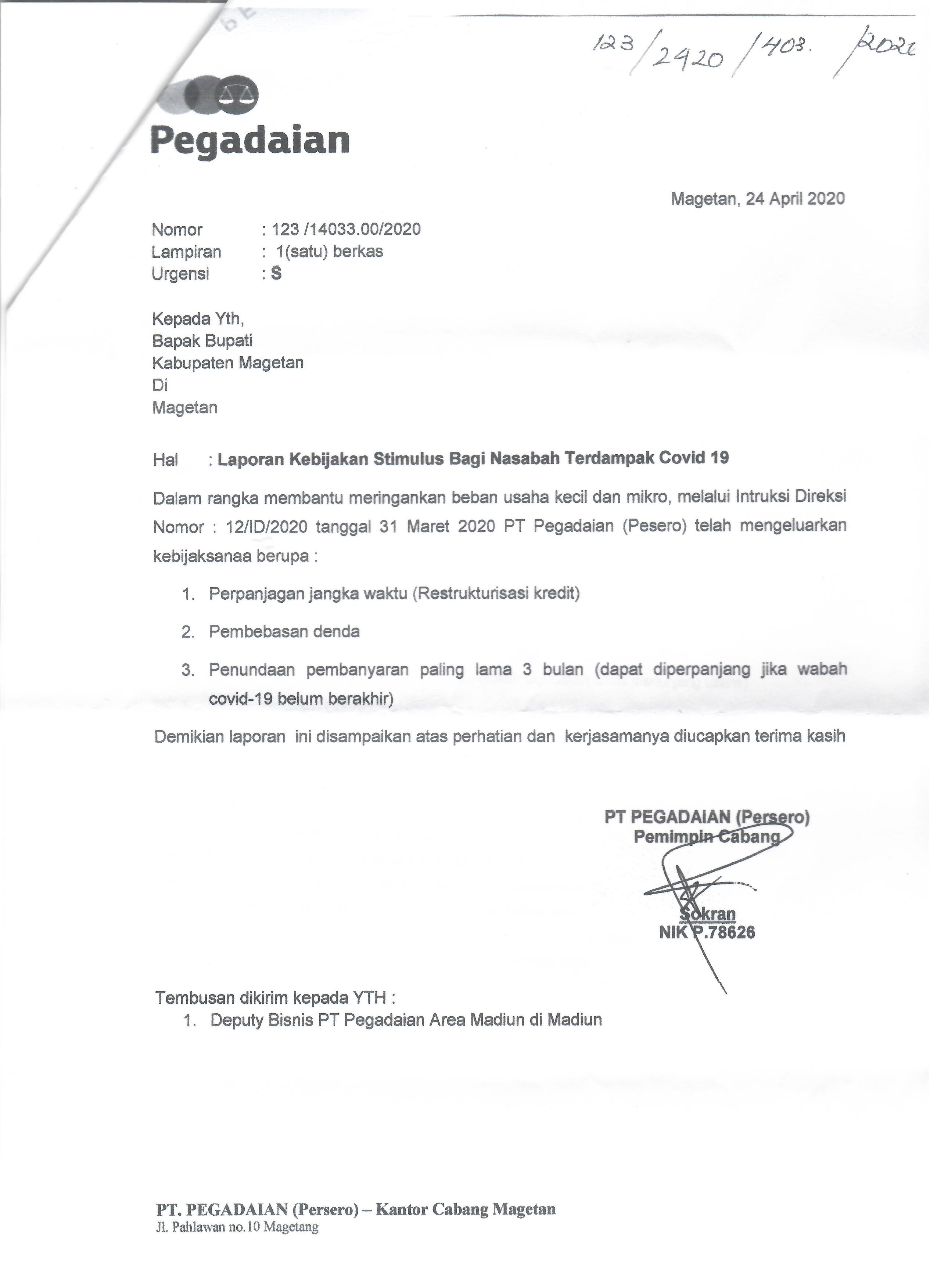 Detail Contoh Surat Pernyataan Terdampak Covid 19 Nomer 29