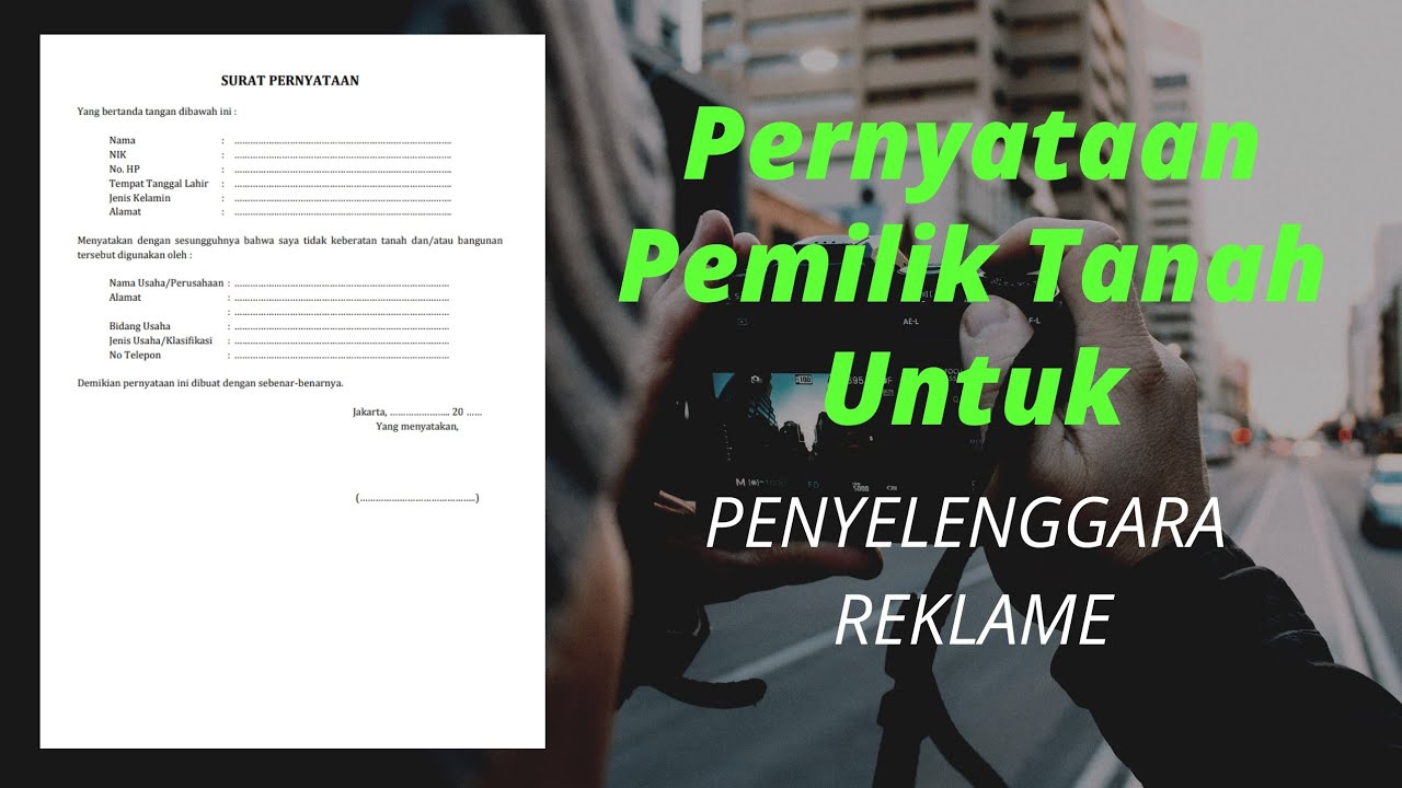 Detail Contoh Surat Pernyataan Tidak Keberatan Dari Pemilik Tanah Nomer 37