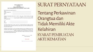 Detail Contoh Surat Pernyataan Tidak Memiliki Akta Kelahiran Nomer 19