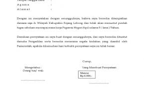 Detail Contoh Surat Pernyataan Tidak Menuntut Jabatan Nomer 16