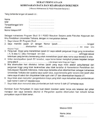 Detail Contoh Surat Pernyataan Tidak Menuntut Pns Nomer 34