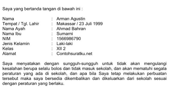 Detail Contoh Surat Pernyataan Tidak Merokok Nomer 35