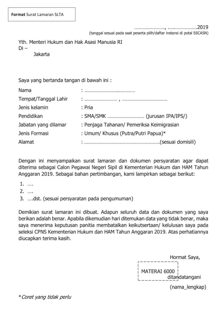 Detail Contoh Surat Pernyataan Untuk Melamar Cpns Nomer 37