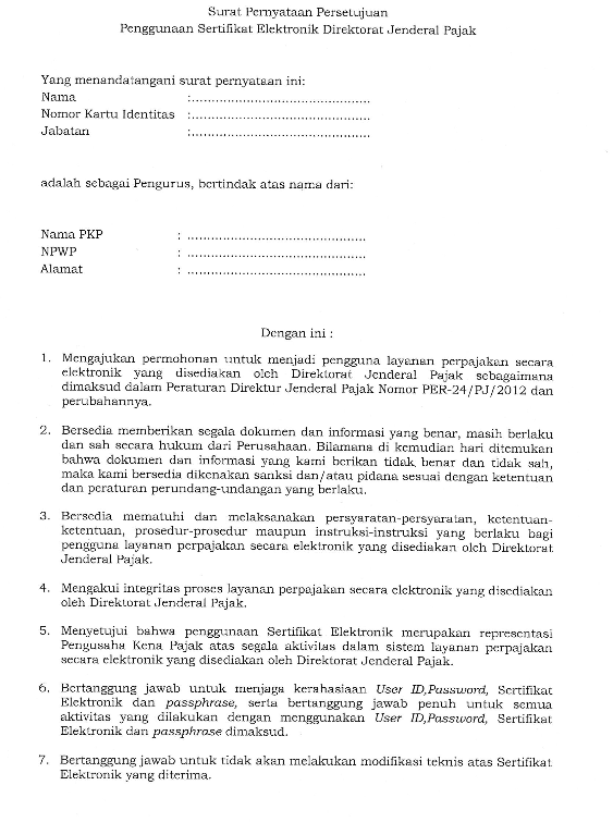 Detail Contoh Surat Perpanjangan Sertifikat Elektronik Pajak Nomer 32