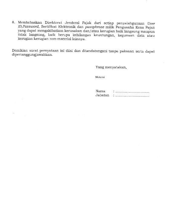Detail Contoh Surat Perpanjangan Sertifikat Elektronik Pajak Nomer 43